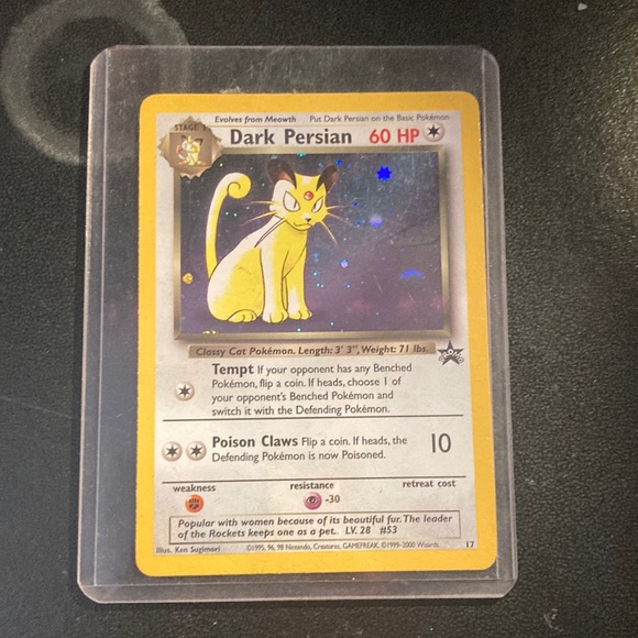 Pokemon Toys Dark Persian 6hp Collectors Card Pokmon Poshmark